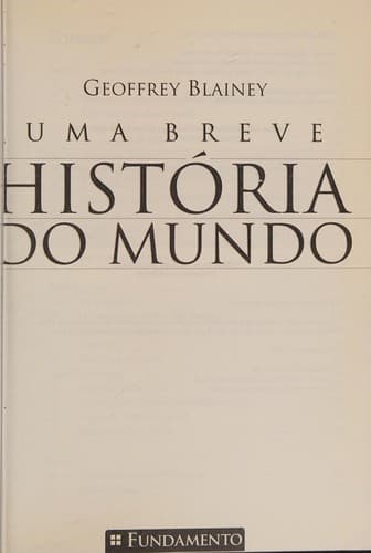 Uma Breve História do Mundo